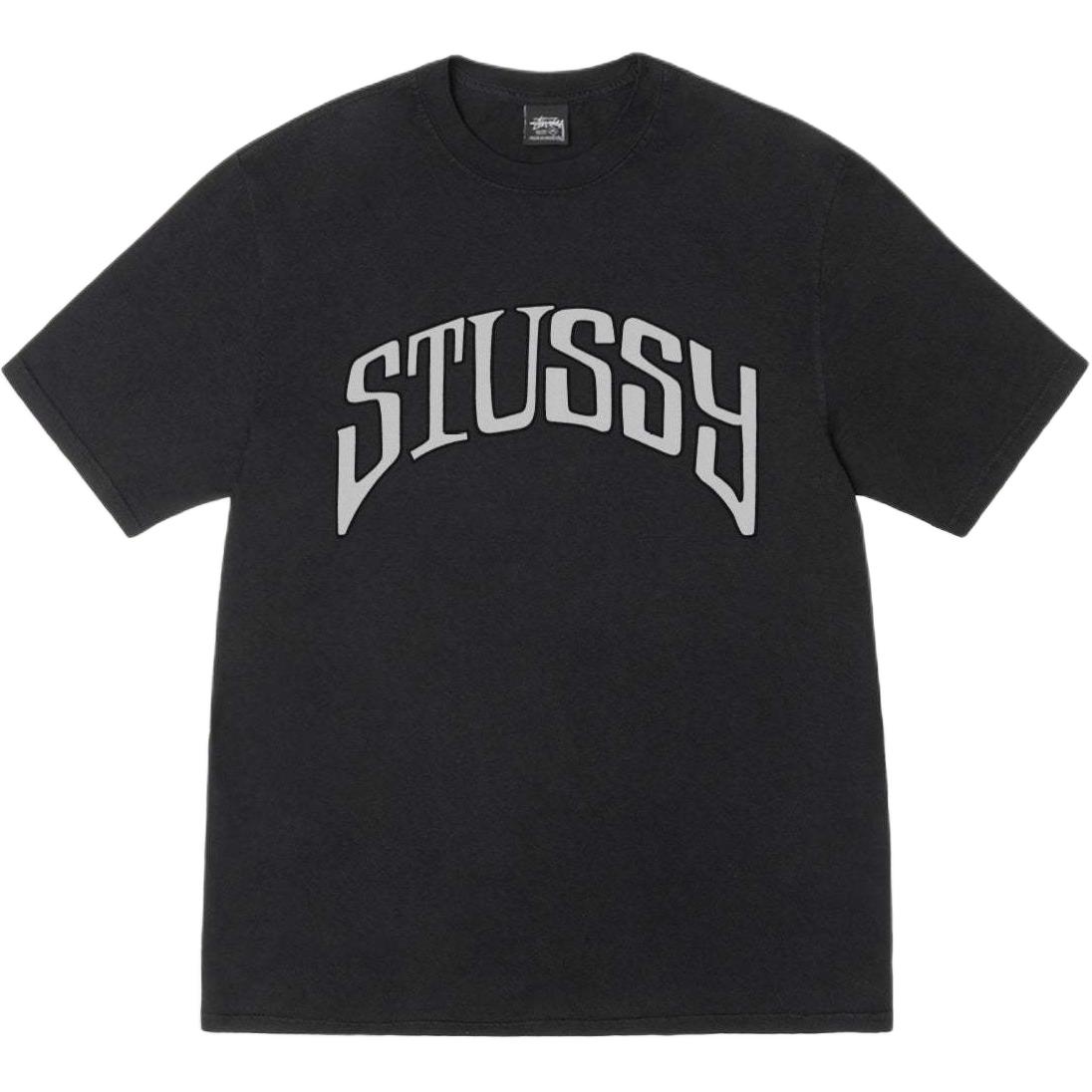 

Футболка с арочным пигментным окрашиванием Stussy, черный