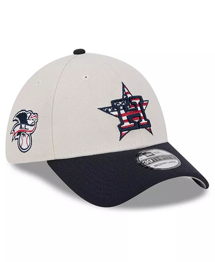 

Мужская черная кепка Houston Astros 2024 Fourth of July 39THIRTY Flex New Era