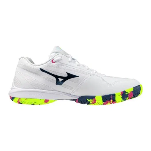 Унисекс кроссовки для бадминтона «Wave Claw 4» от Mizuno, White X Ice Blue — фото 3