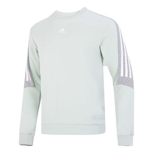 

Толстовка Men's adidas Fi 3S Crew Classic Colorblock Athleisure Casual Sports Round Neck Green, зеленый