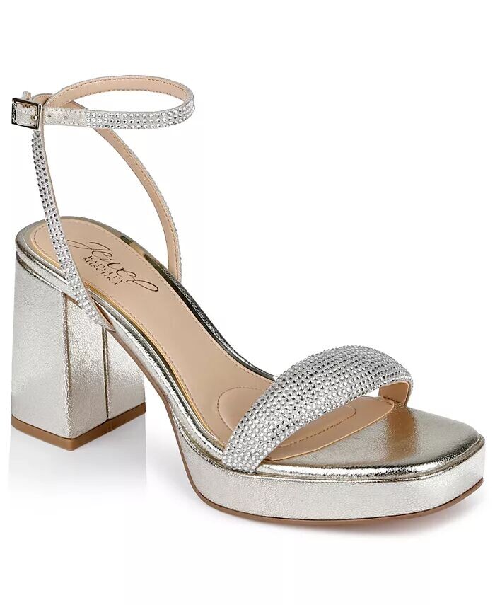

Женские сандалии на платформе Teddi Jewel Badgley Mischka, золото