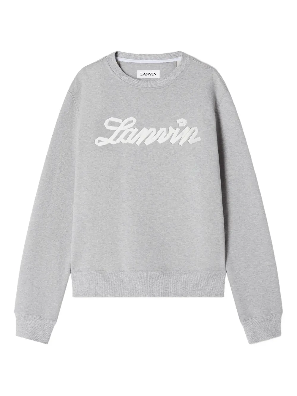 

Толстовка с круглым вырезом и логотипом Lanvin, серый