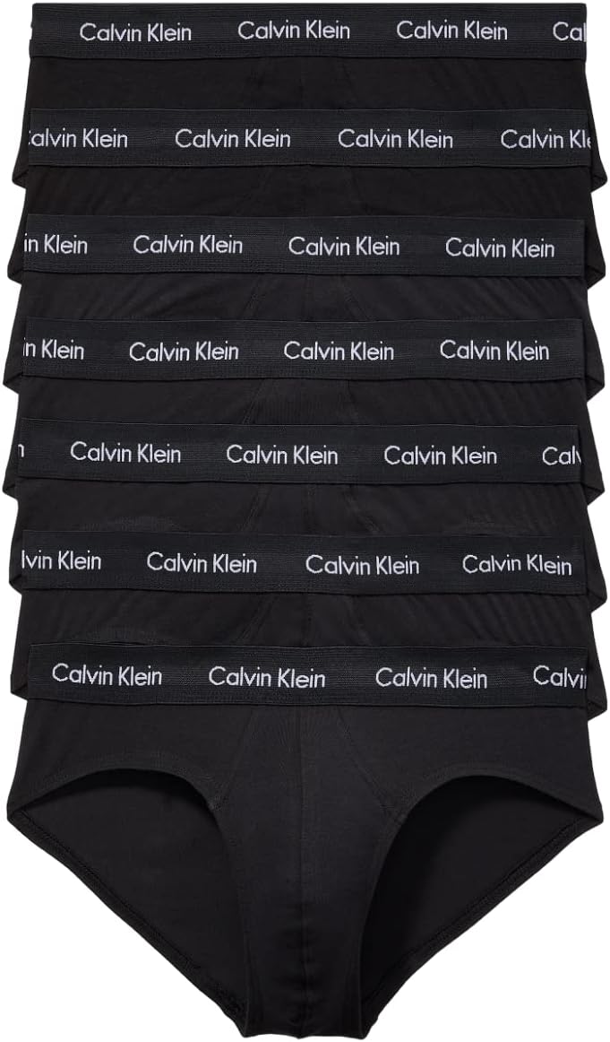 

Мужские трусы-слипы Calvin Klein из хлопка и стретча, 7 шт., Black