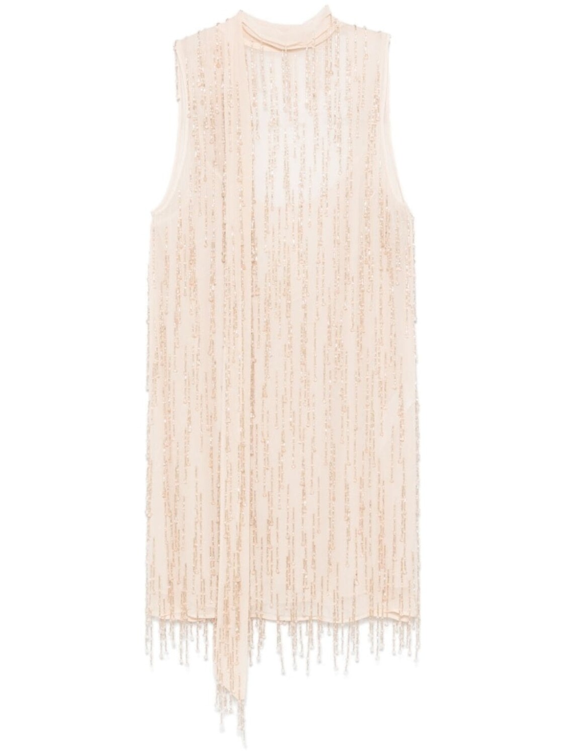 

Blumarine декорированное платье мини, нейтральный цвет
