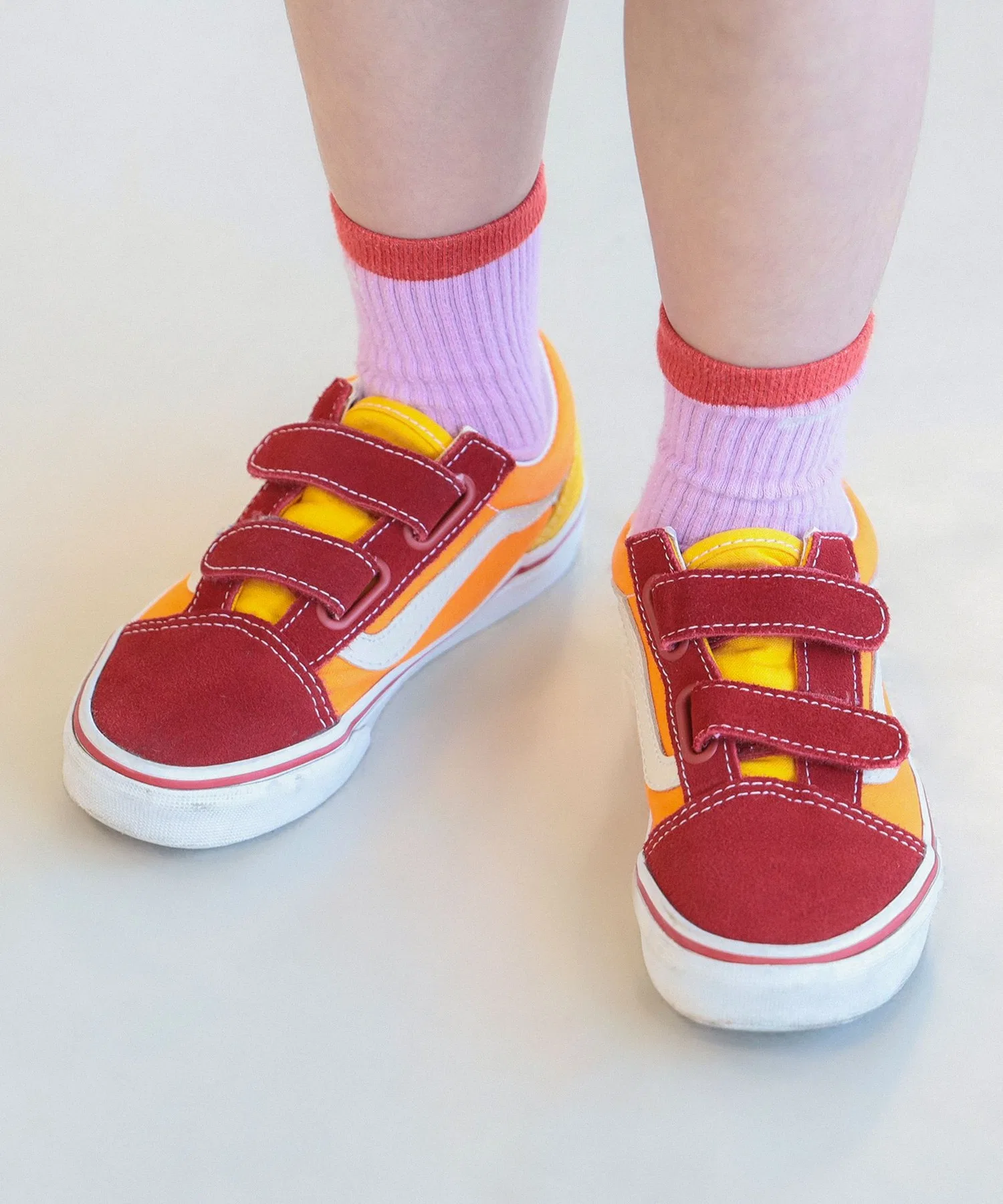 Детские кроссовки VANS Old Skool для детей оранжевые — фото 2