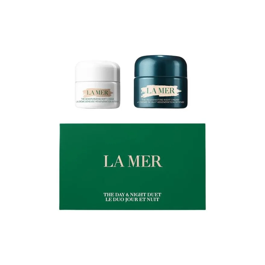 LA MER Набор дневного и ночного крема для лица Cloud Velvet Frost Evening Frost, Two-Piece Set: Miracle Cloud Frost 15ml+Miracle Night Cream 30ml