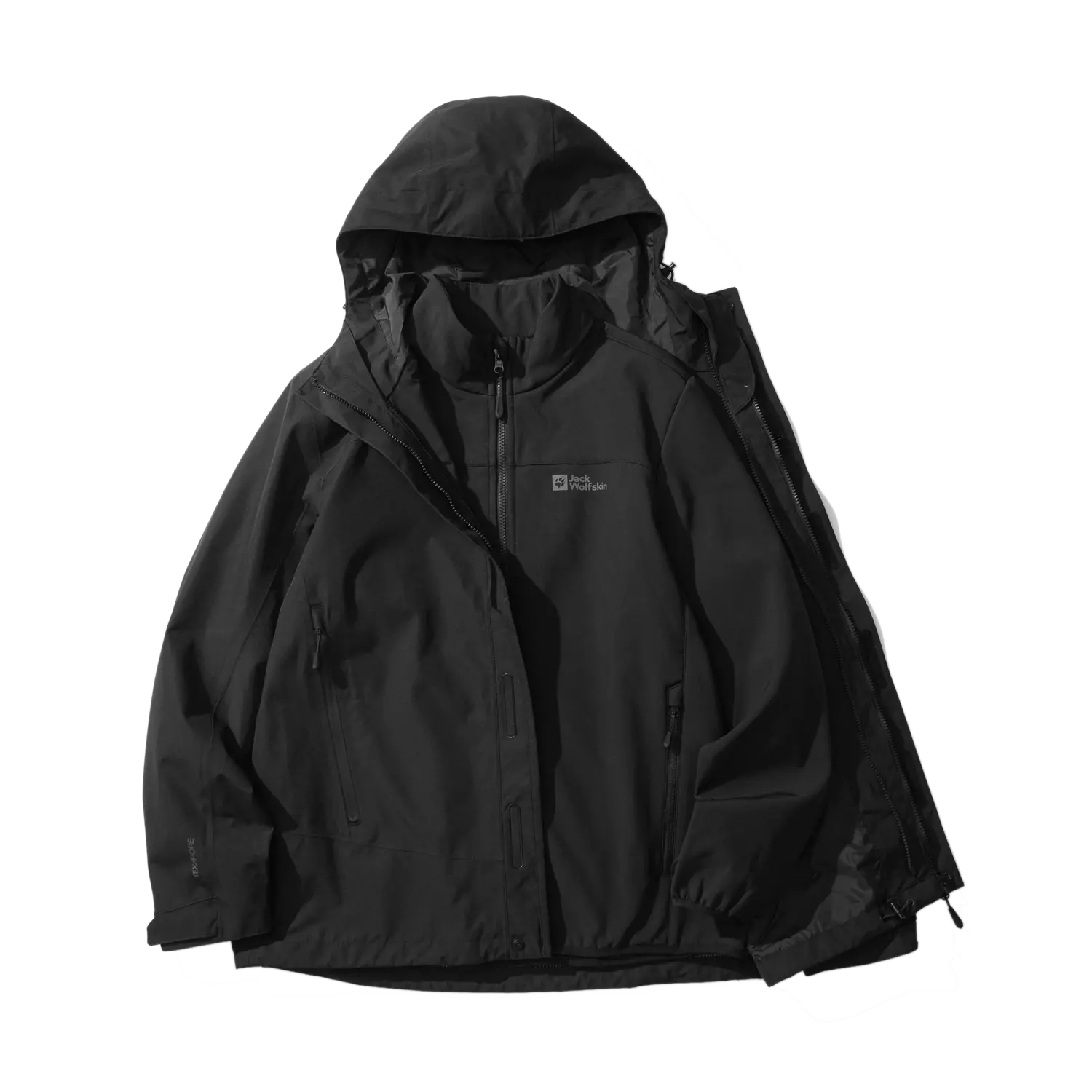 

Ветровка мужская Jack Wolfskin, цвет Ebony Black/6230