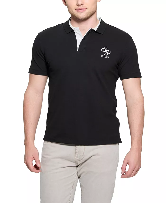 

Мужская поло с коротким рукавом Lyle Slim-Fit GUESS, черный