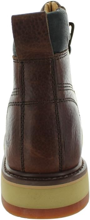 Ботинки Cactus Men’s 627MS с 15 см верхом, стальным носком, мокасиновой моделью, высокой гибкостью, подошвой из полиуретана и резины с двухслойной конструкцией, стальной носок Cactus Work Boots, темно-коричневый — фото 4