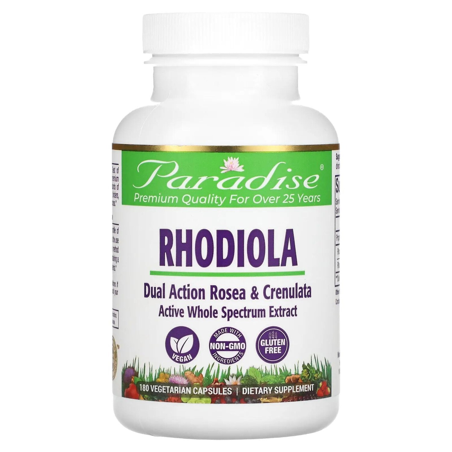

Paradise Herbs Rhodiola 180 Vegetarian Capsules