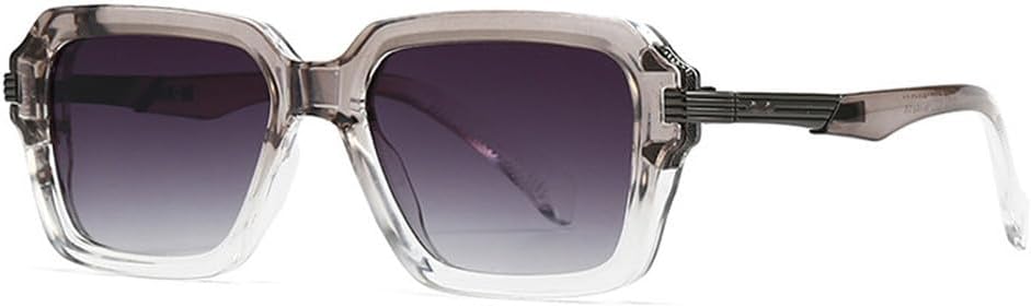 

Мужские солнцезащитные очки в стиле ретро с двухцветной оправой и заклепками, женские градиентные очки с защитой от УФ-излучения UV400, модные панк-солнцезащитные очки TKKTLLT, Gray Gray Gradient