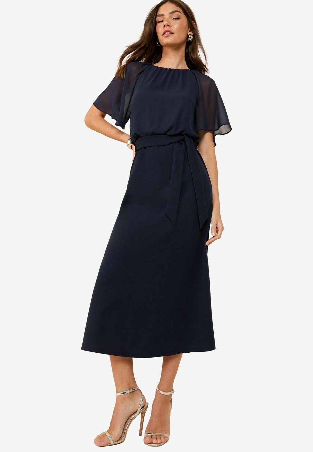 

Повседневное платье REGULAR FIT - FLUTTER SLEEVE MIDI Friends Like These, синий