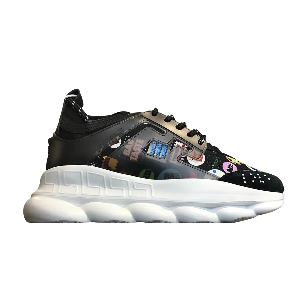 

Кроссовки Versace Chain Reaction, черный