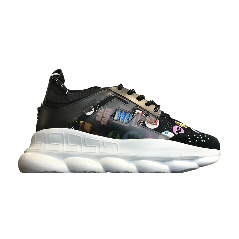 Кроссовки Versace Chain Reaction, черный