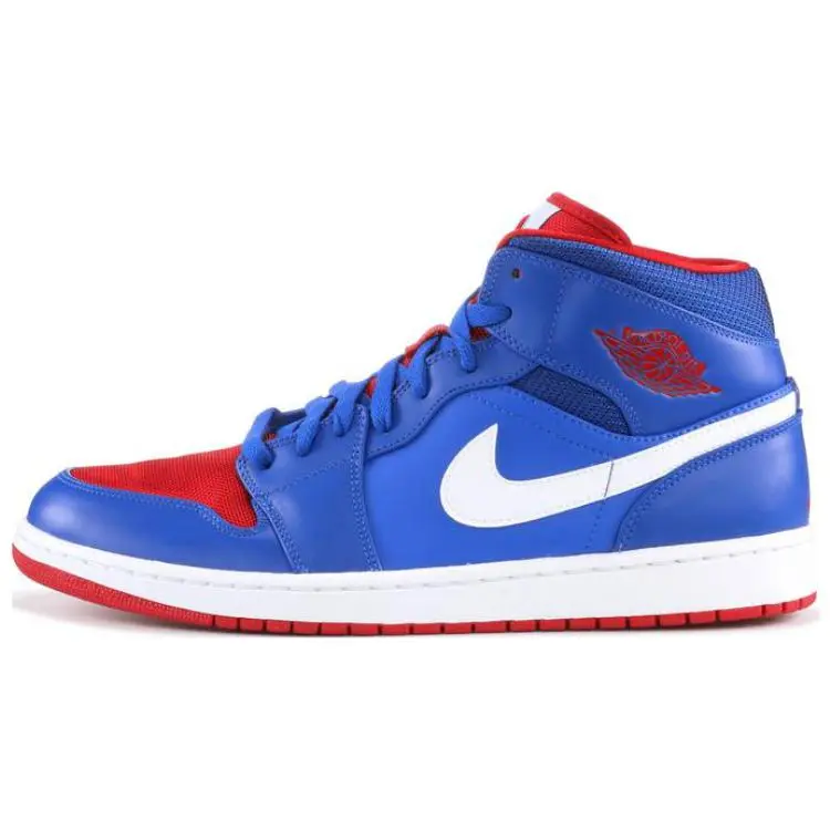 

Кроссовки Jordan 1 Mid Detroit Pistons, Синий, Кроссовки Jordan 1 Mid Detroit Pistons