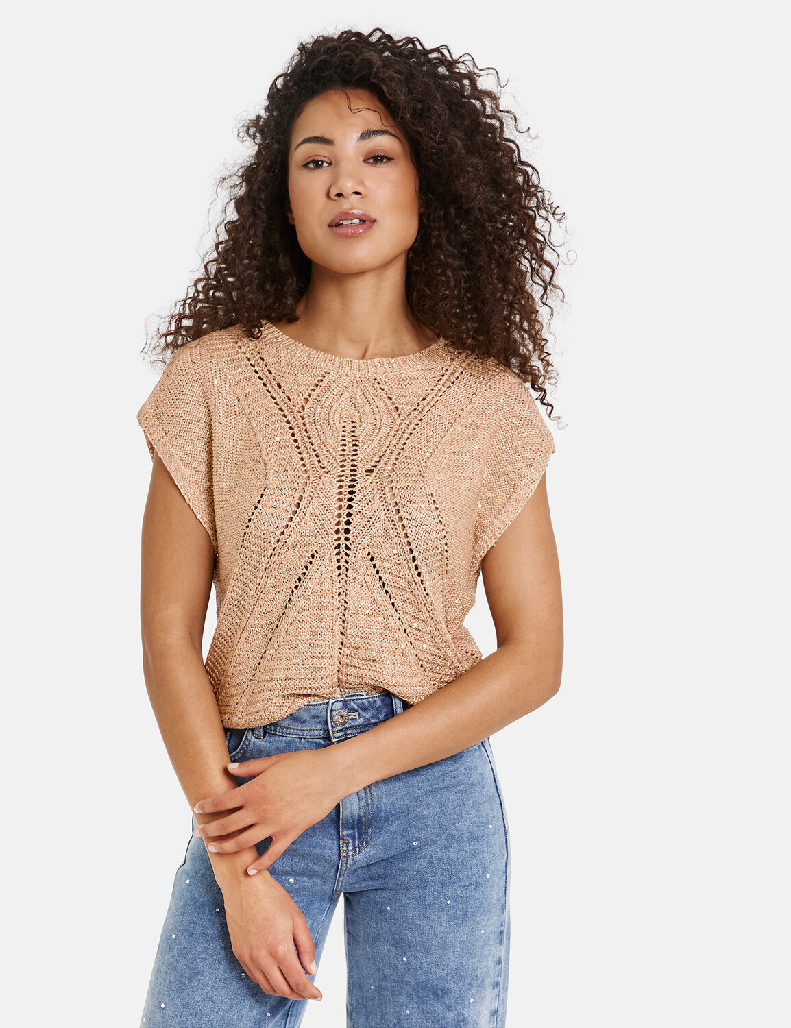 

Свитер TAIFUN Strick, Shirt, Top, Body, цвет Warm Sand