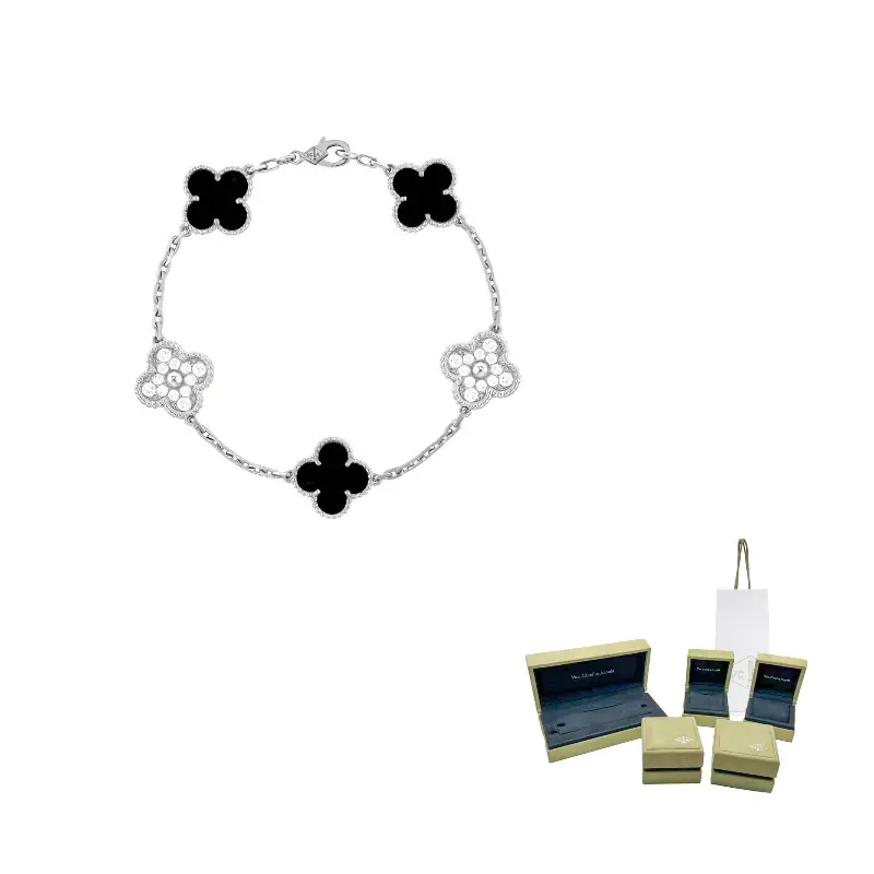 

Van Cleef & Arpels Браслет из белого золота 585 пробы для женщин, черный