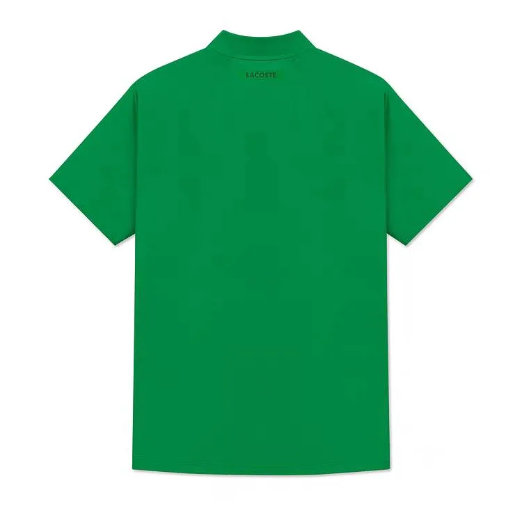 Футболка-поло мужская с воротником-поло LACOSTE, bamboo зеленый — фото 3