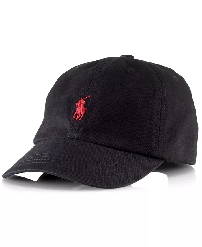 

Бейсболка из хлопкового чино для мальчиков старшего возраста Polo Ralph Lauren, черный
