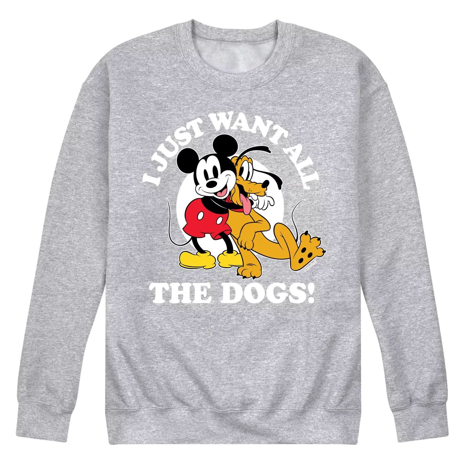 

Мужская флисовая толстовка Disney's Pluto Want All Dogs Licensed Character