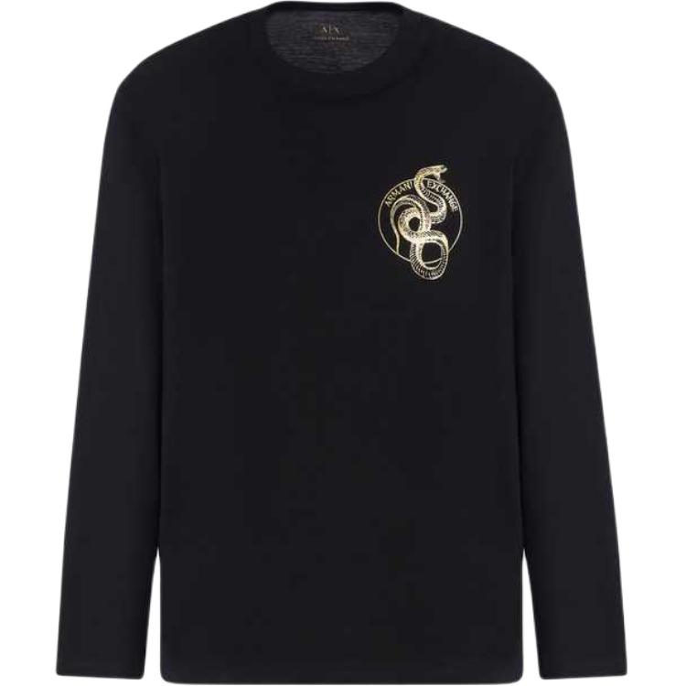 

ARMANI EXCHANGE Футболка AE SS25 мужская black, Черный, ARMANI EXCHANGE Футболка AE SS25 мужская black