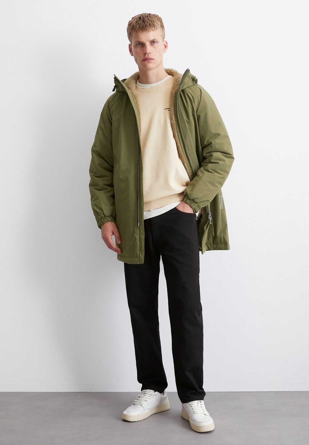 

Короткое пальто HOOD Marc O'Polo DENIM, хаки