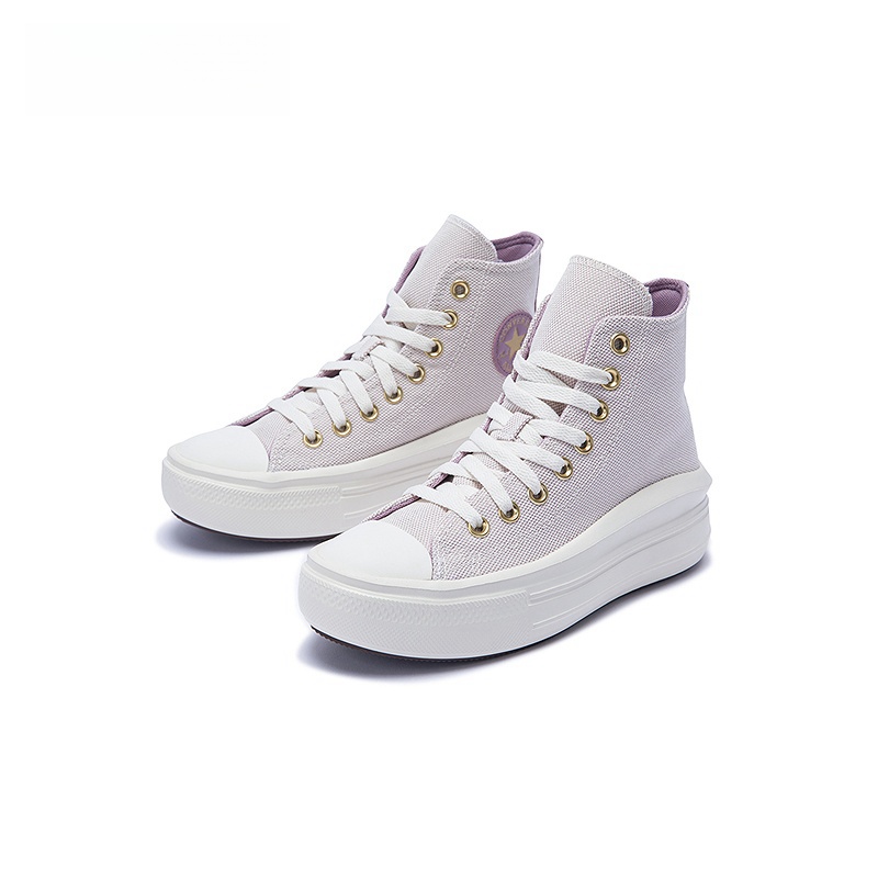 Детские кеды All Star High Top из хлопка Converse, фиолетовый — фото 3