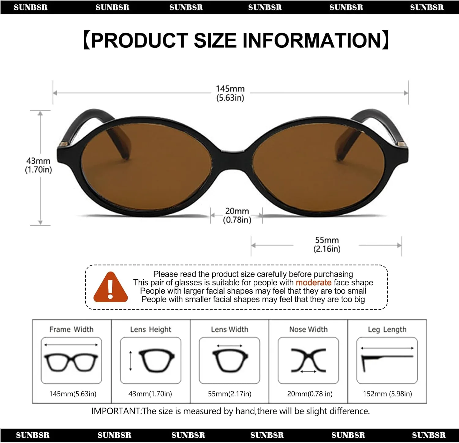 

Ретро овальные солнцезащитные очки для женщин и мужчин, модные круглые солнцезащитные очки в черепаховой оправе, винтажные очки 90-х SUNBSR, A2 Black/Brown