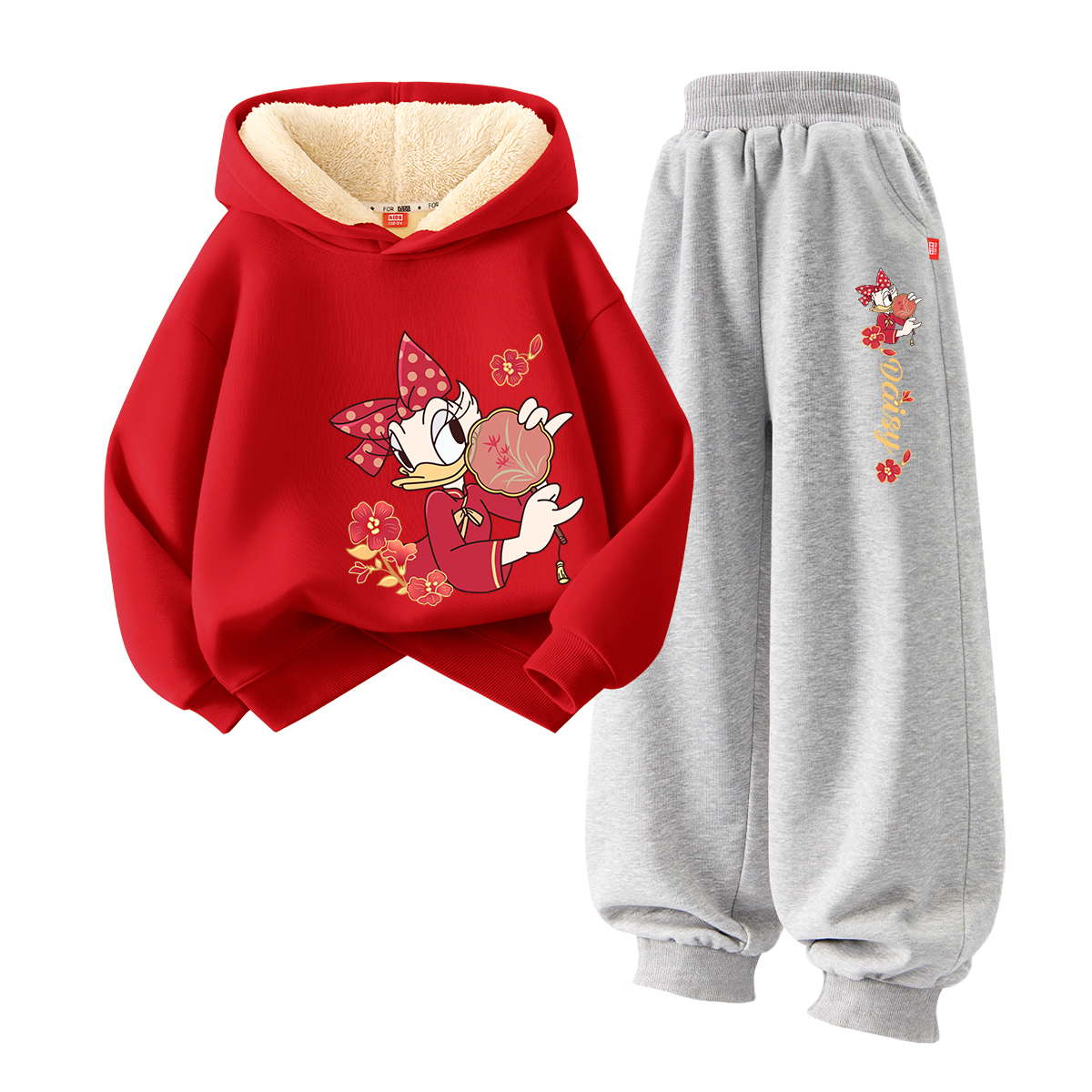 

Детская повседневная спортивная одежда Disney, [thickened and fleece-lined]di tuan fan темно-серый_bottom right красный+di tuan fan темно-серый k серый