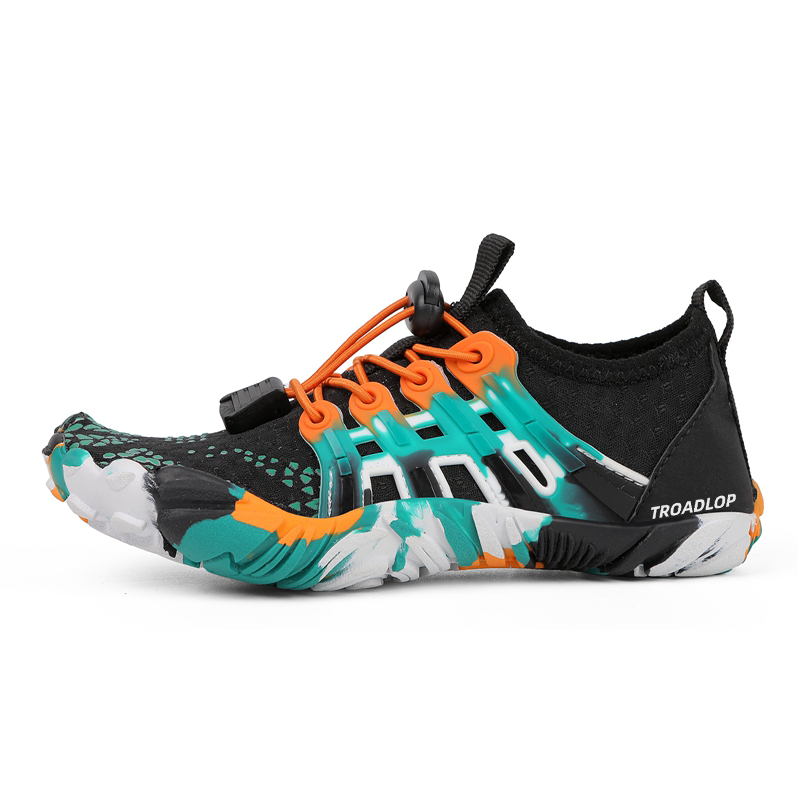 

Нескользящие, антиударные, амортизирующие, износостойкие, быстросохнущие, с низким верхом, детские кроссовки для активного отдыха TROADLOP, черный