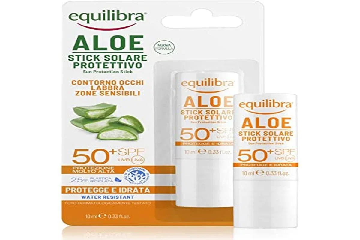Стик для защиты от солнца Equilibra Solar Aloe SPF 50+, 12 мл Equilibra