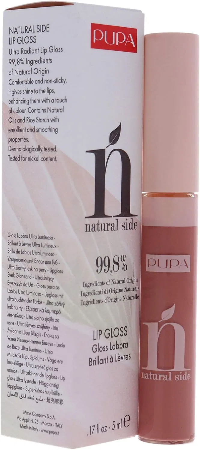 Блеск для губ Pupa Milano Natural Side Lip Gloss, оттенок 002 Majestic Nude, 4,8 г — фото 3