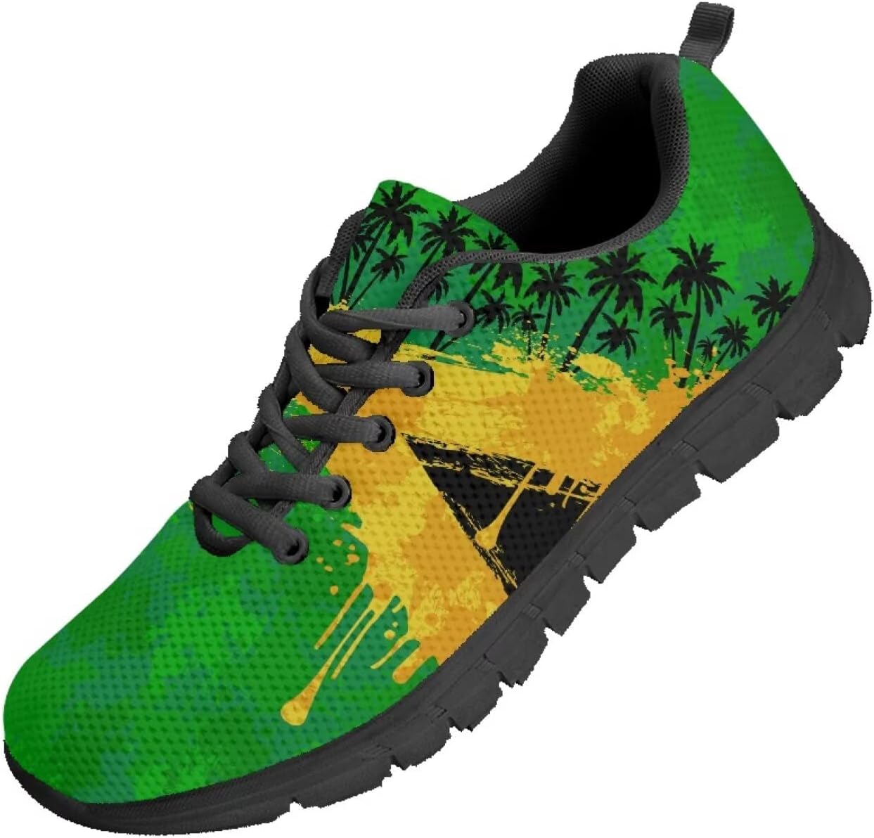 

Мужские кроссовки Funnydude Funny Print для прогулок, осенние повседневные теннисные кроссовки для путешествий, Jamaican