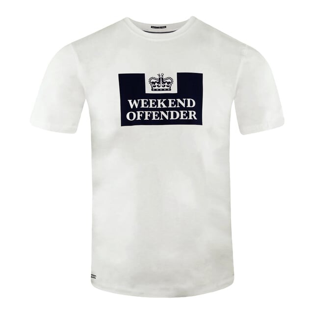 

Мужская футболка Weekend Offender с короткими рукавами и круглым вырезом wots008 Weekend Offender, белый