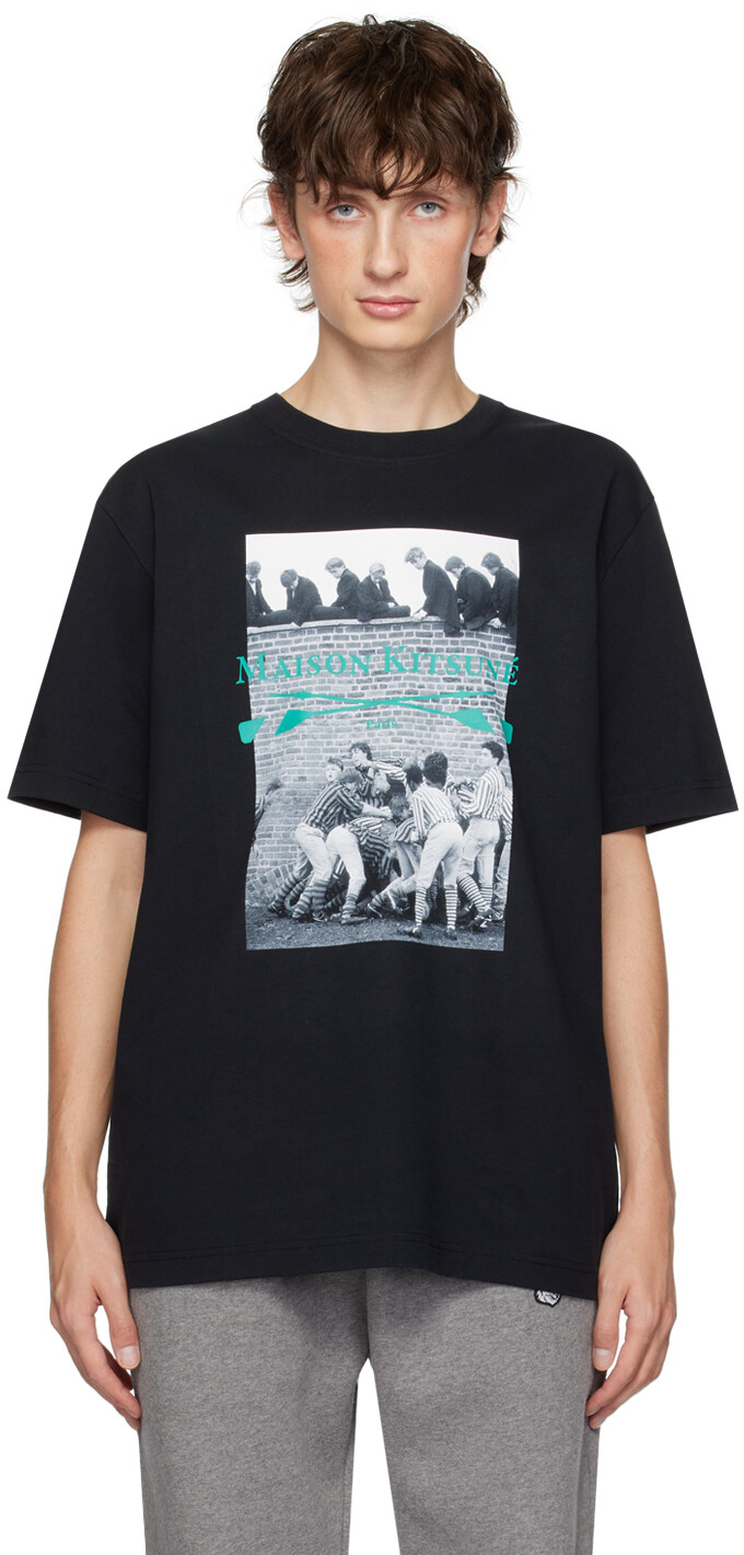 

Футболка с графическим принтом Maison Kitsune