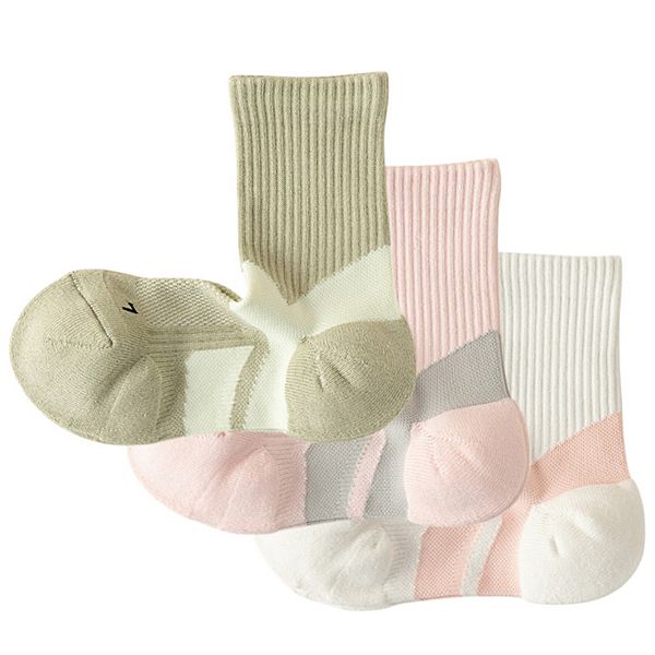 

Женские спортивные носки с амортизацией, 3 пары, с поддержкой свода стопы, сетчатыми вставками и компрессией на щиколотке Anna-Kaci, White Pink Green