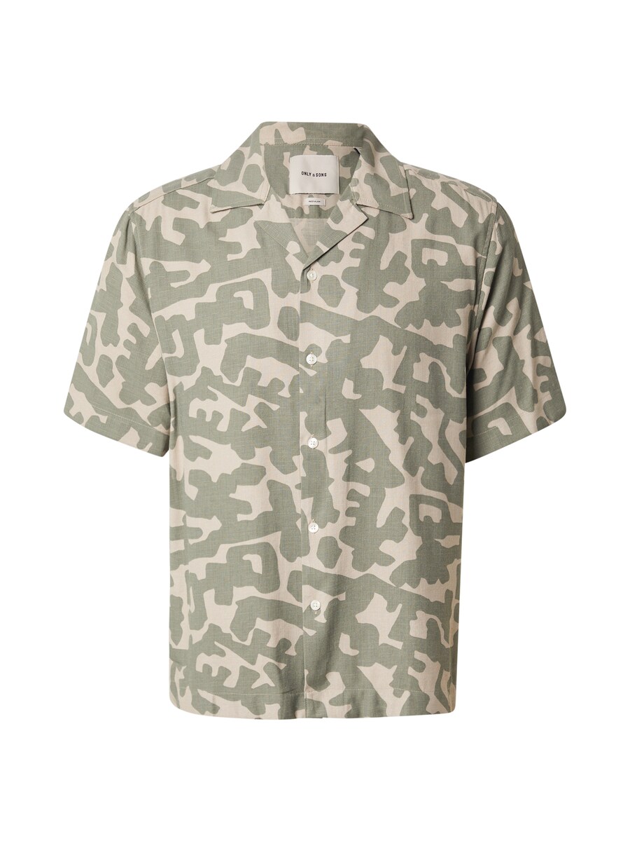 

Рубашка на пуговицах Comfort fit Only & Sons ONSDen Summer Resort, хаки/оливковый