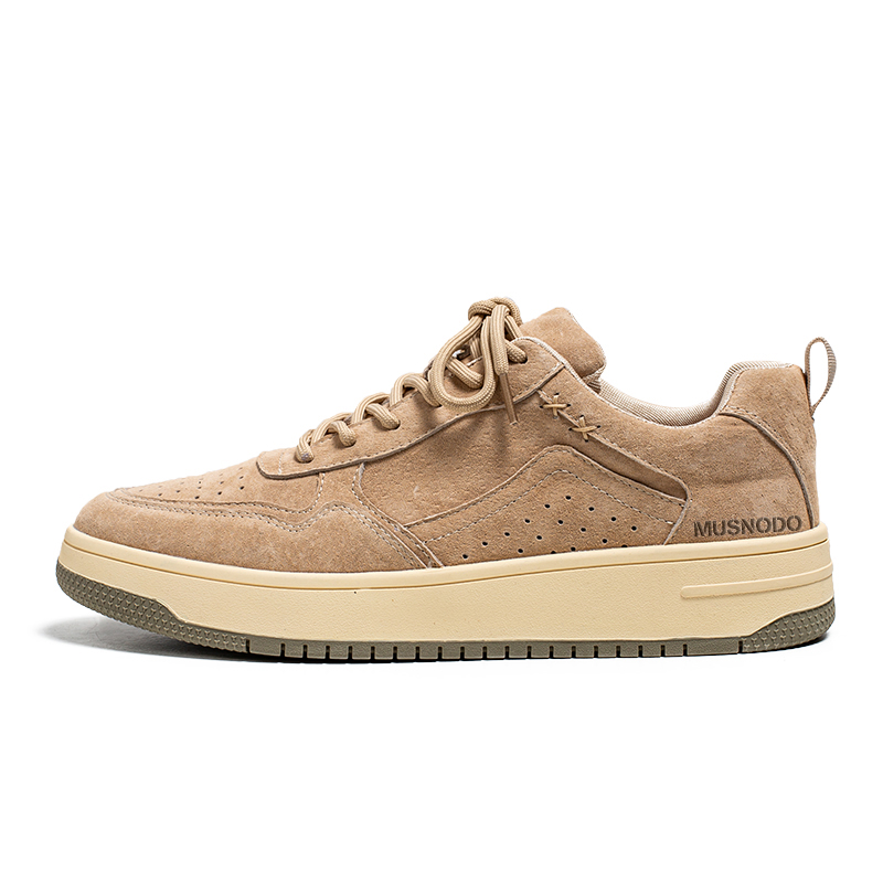 

MUSNODO Мужские скейтерские кроссовки низкие бежево-коричневые, цвет Beige