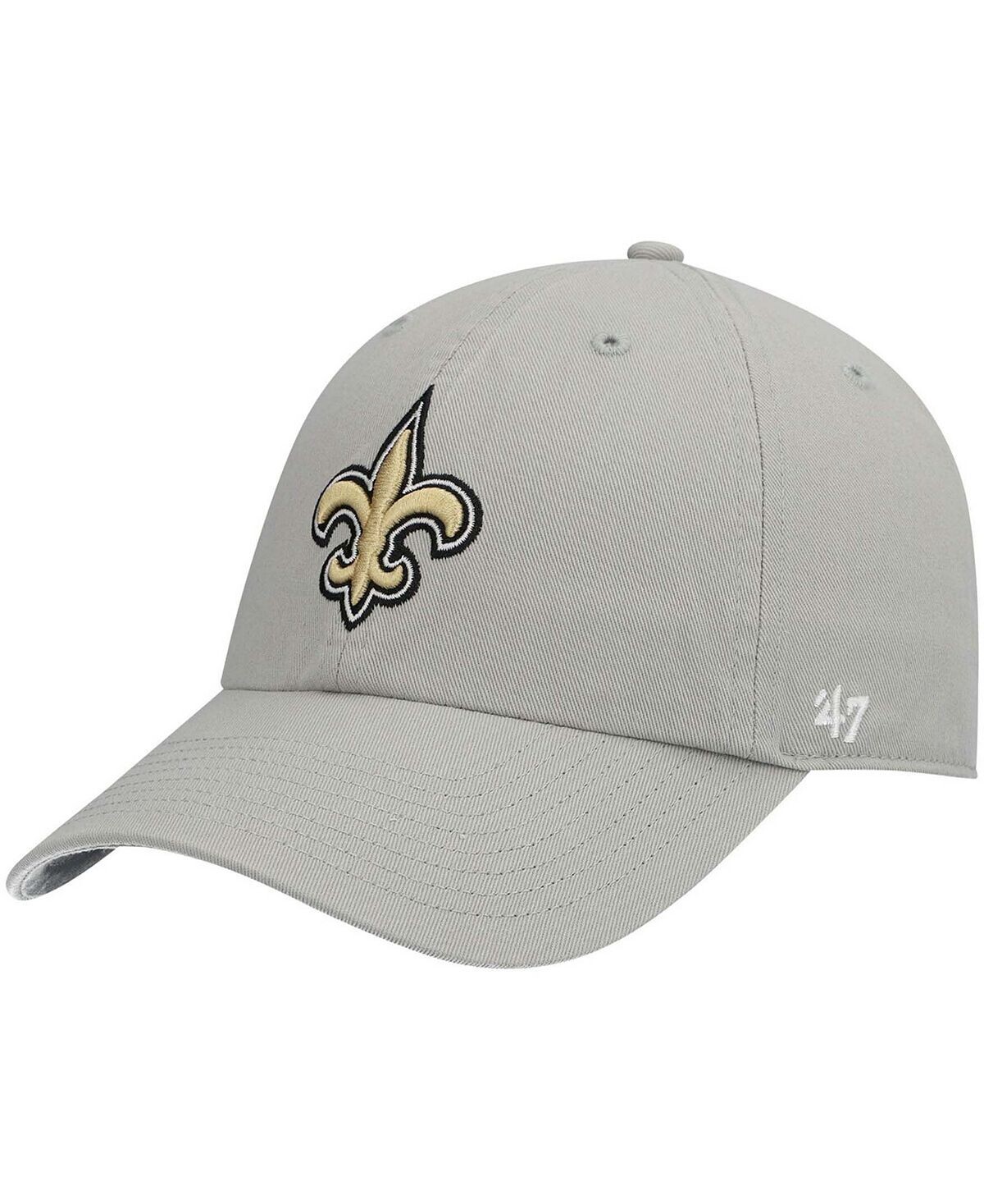 

Мужская серая регулируемая шапка New Orleans Saints Clean Up '47 Brand