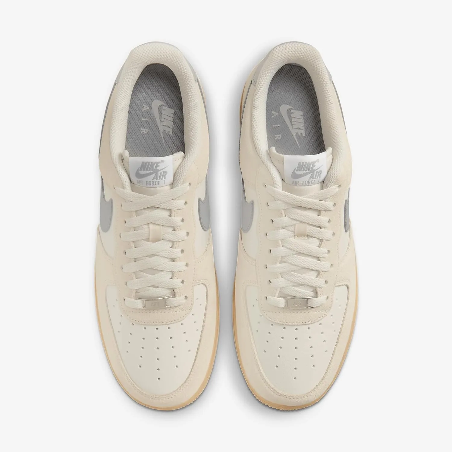 Мужские кроссовки Nike Air Force 1 '07 Lv8, белый/желтый/серый — фото 4