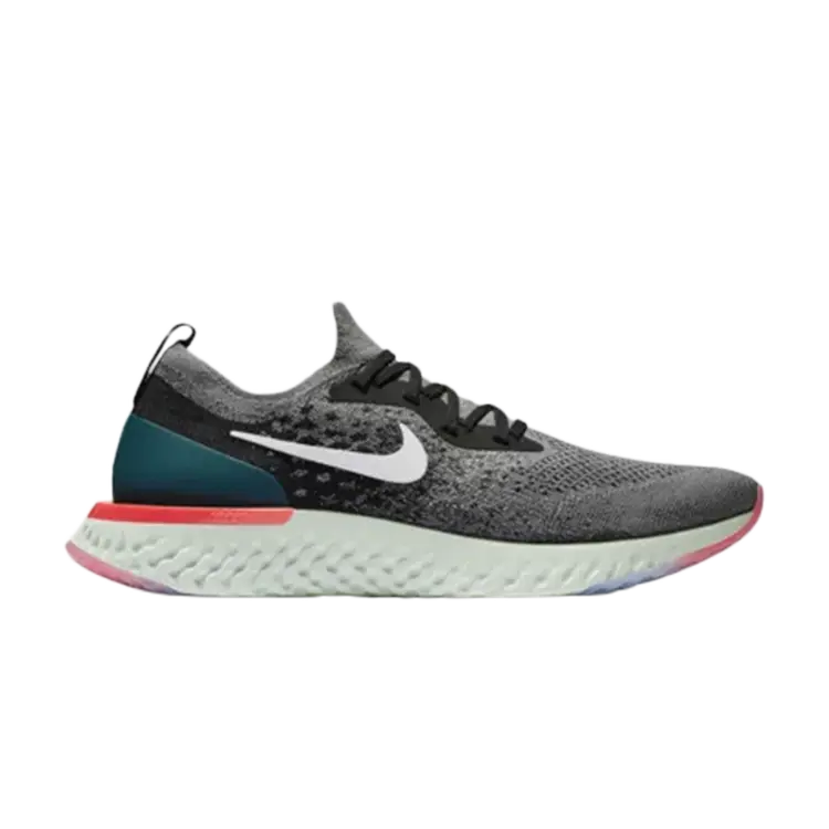 

Кроссовки Nike Epic React Flyknit 'Gunsmoke Teal', серый