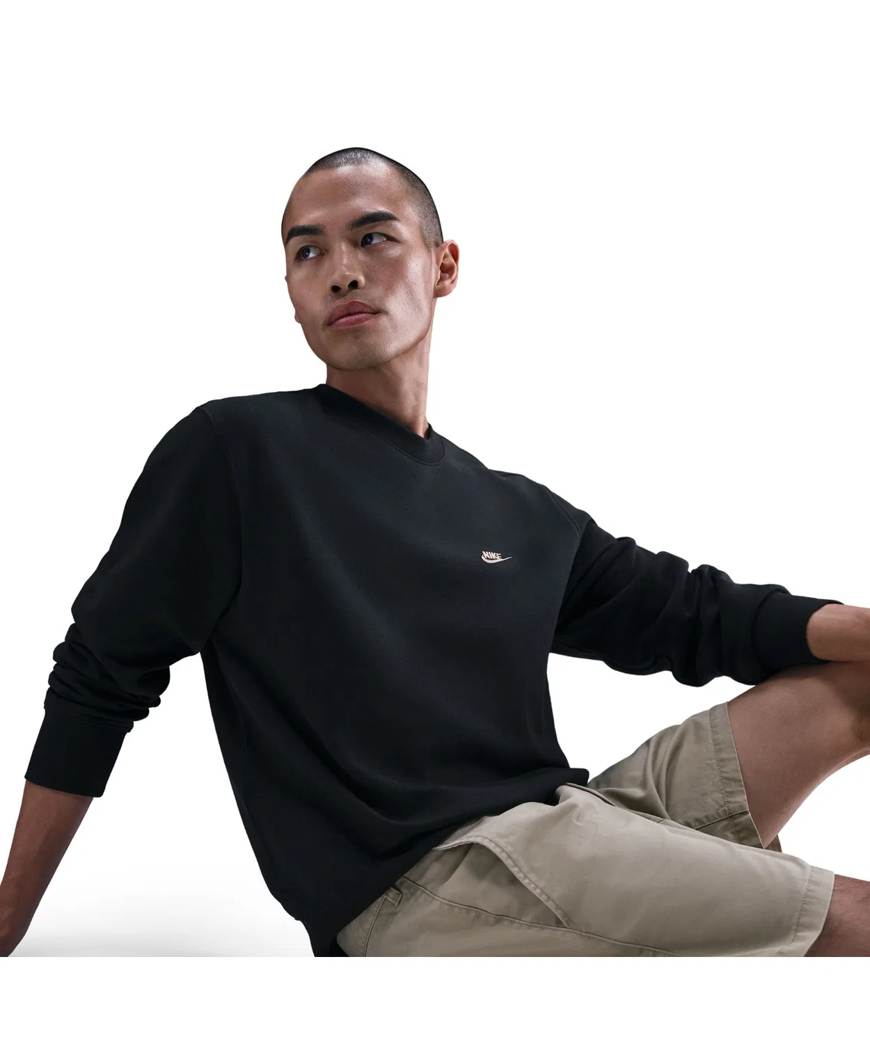 Свитшот Nike M Club BB Crew Neo Varsity серый — фото 2