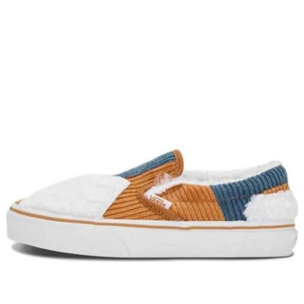 

Кроссовки cozy cord classic slip-on patchwork 'multicolor' Vans, бежевый