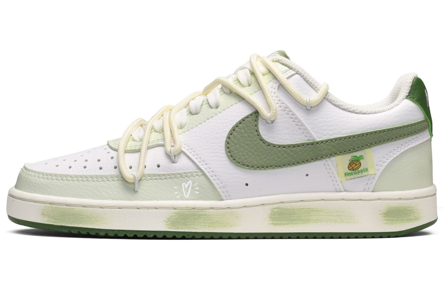 

Кроссовки Nike Court Vision 1 Skateboard Shoes Unisex Low-Top White Green