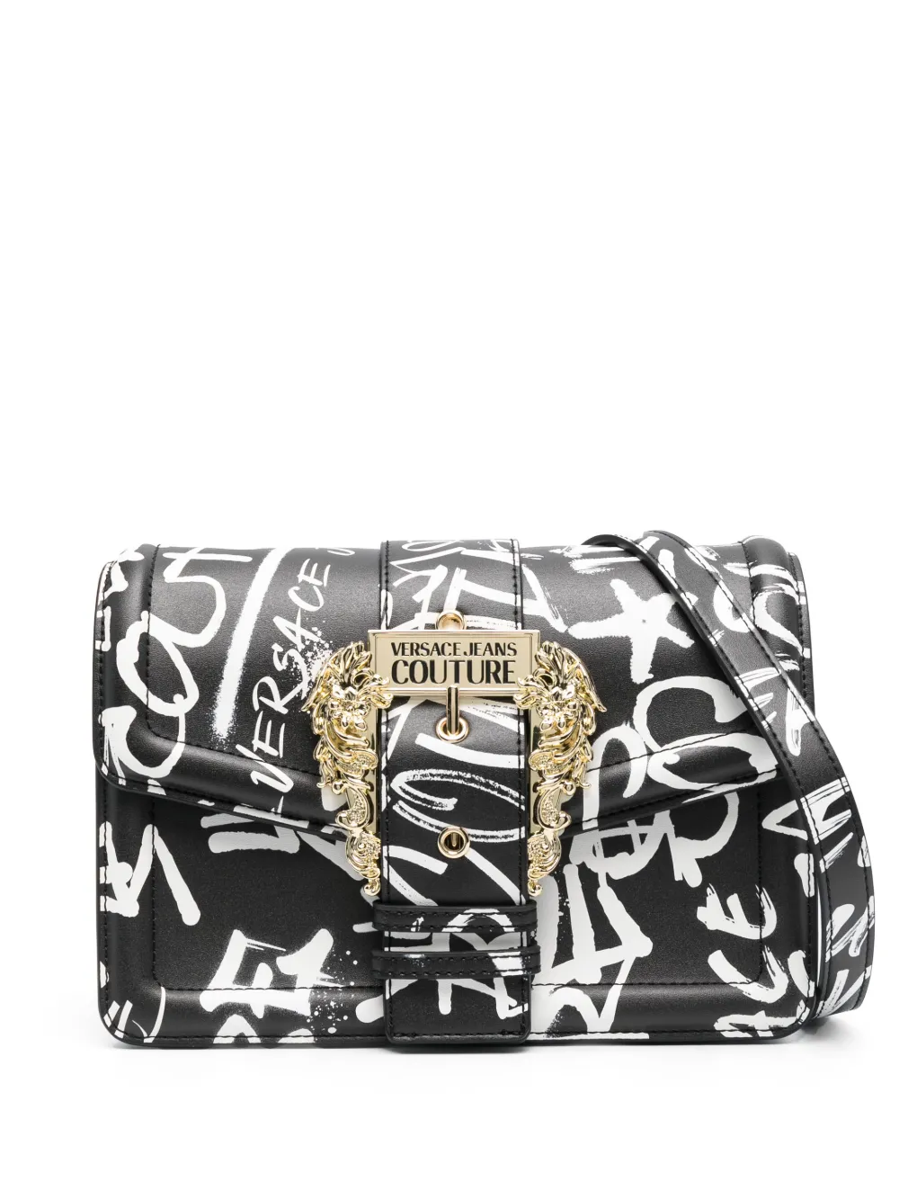 

Сумка через плечо с пряжкой Baroque Versace Jeans Couture, черный