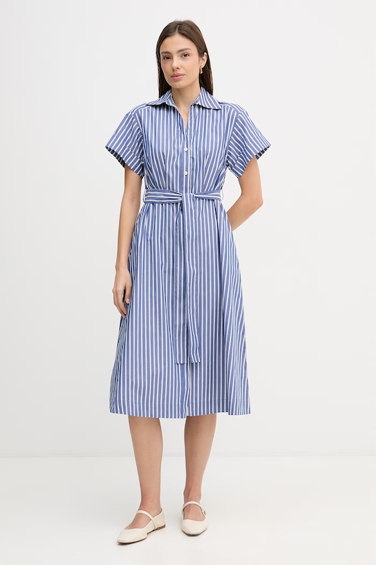 

Хлопковое платье DKNY, синий