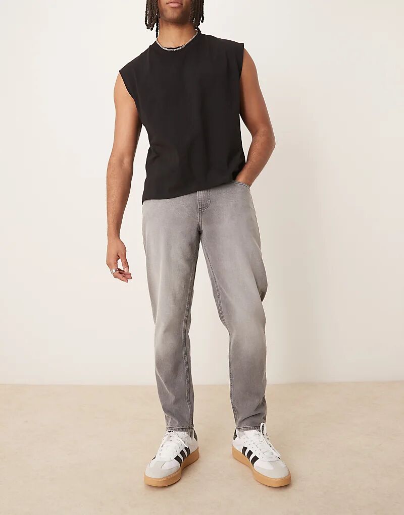 

Зауженные джинсы серого цвета ASOS DESIGN