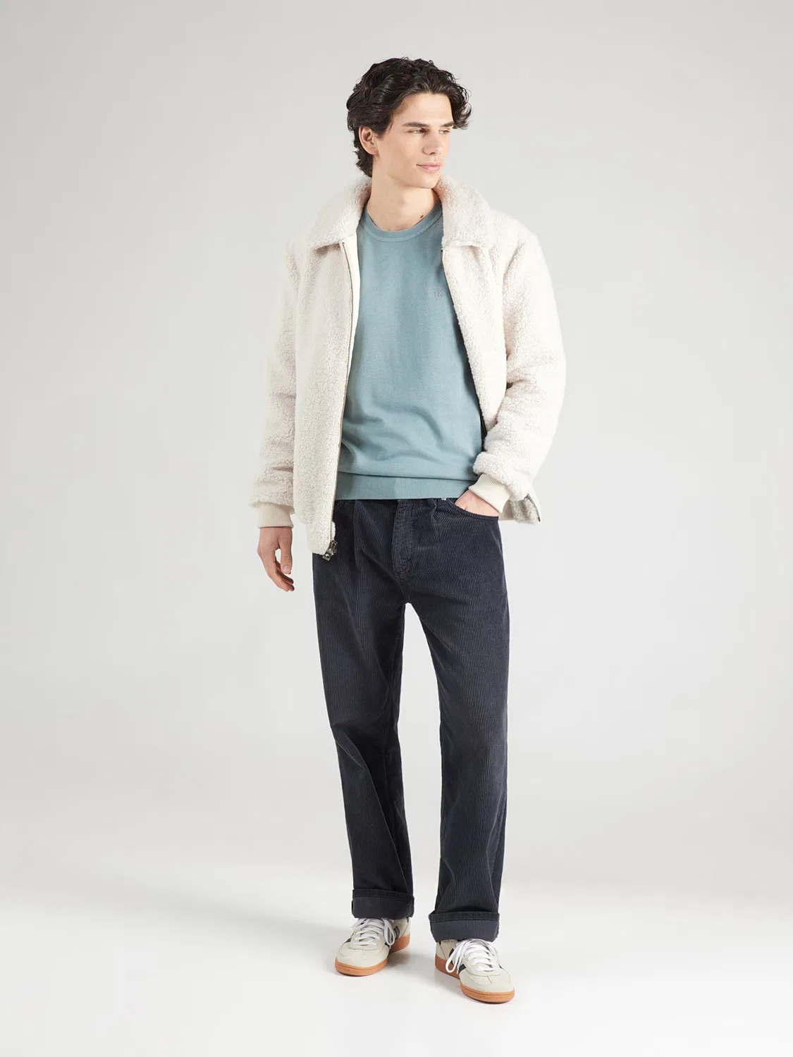 Свитер Calvin Klein пыльно-голубого цвета — фото 4