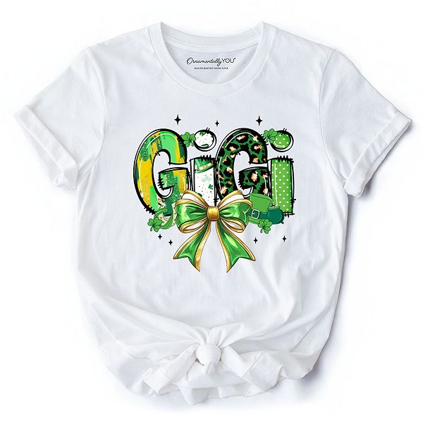 

Футболка Coquette Gigi Bow St Patrick’s Day с зеленым клевером Ornamentallyyou, White, Зеленый, Футболка Coquette Gigi Bow St Patrick’s Day с зеленым клевером Ornamentallyyou, White