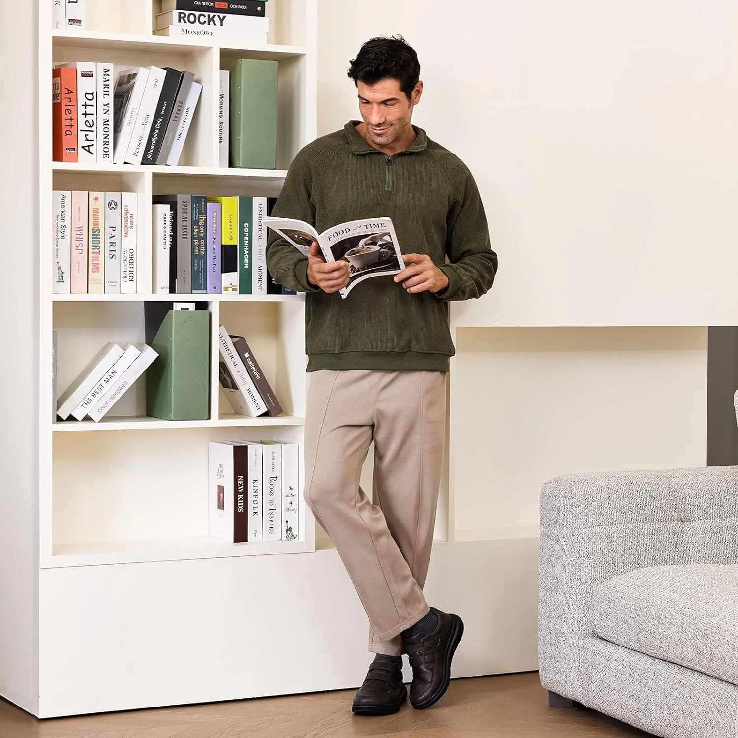 Мужские кожаные туфли FitVille Extra Wide с застежкой, повседневная обувь, деловая обувь, удобные кроссовки, легкие повседневные тапочки, обувь для ходьбы для широкой стопы, размер 40-50, Dark Brown — фото 2